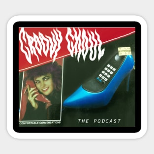 Groovy Ghoul Podcast Shoe Phone Sticker